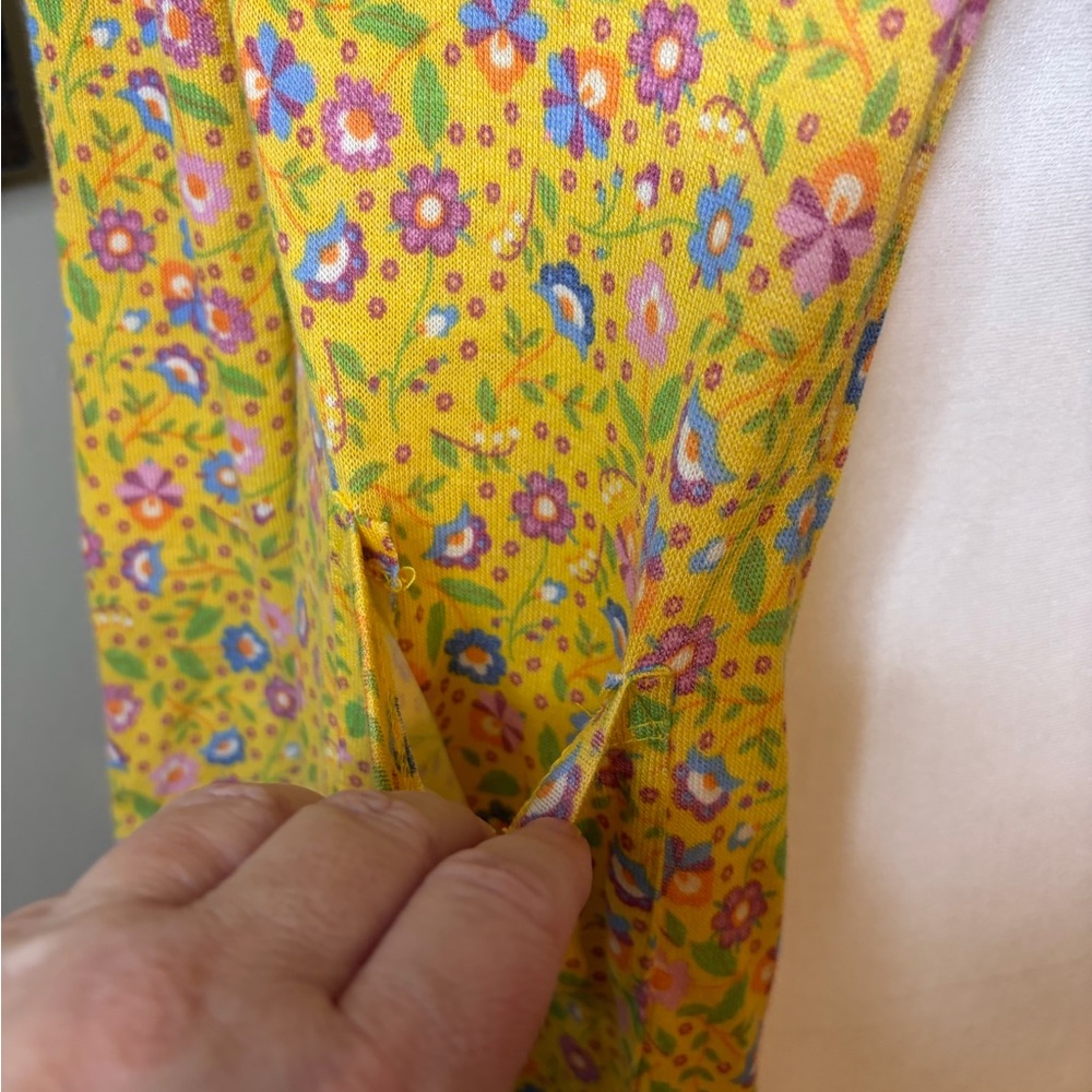 LuLaRoe Yellow Floral Cardigan - Picture 2 of 5